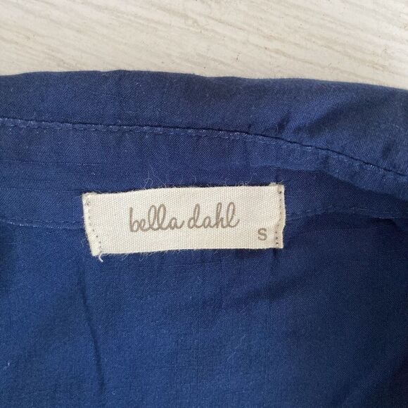 Bella Dahl Anthropologie Womens Blouse Blue Tie Dye Button Down Size Small - Picture 8 of 8